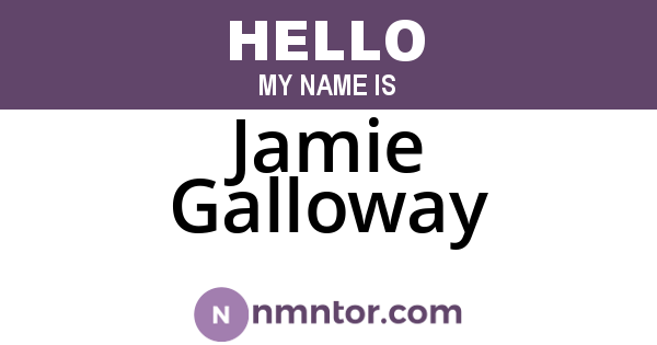 Jamie Galloway