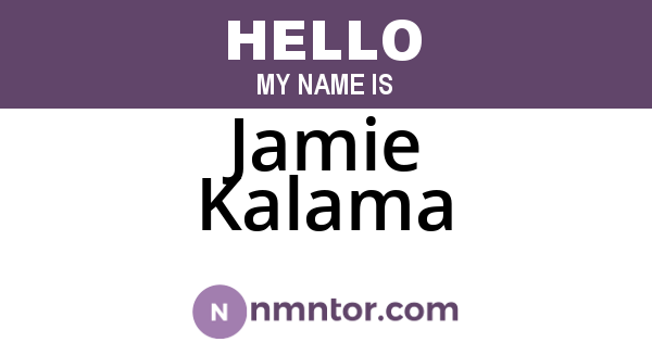 Jamie Kalama