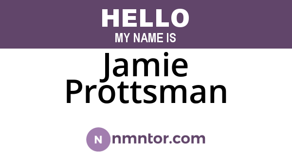 Jamie Prottsman