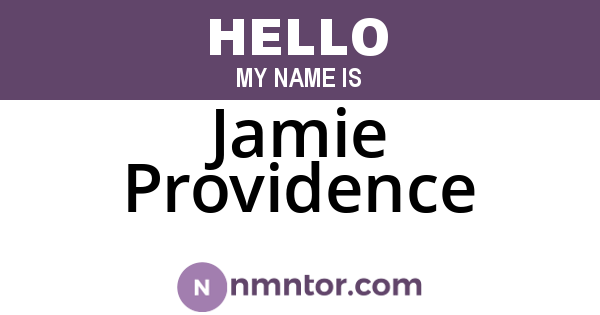 Jamie Providence