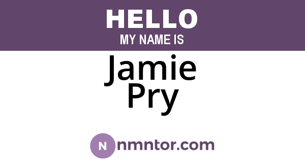Jamie Pry