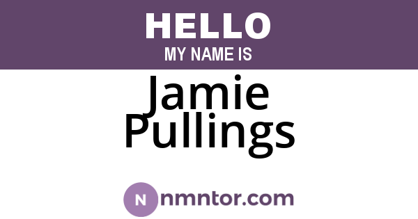 Jamie Pullings