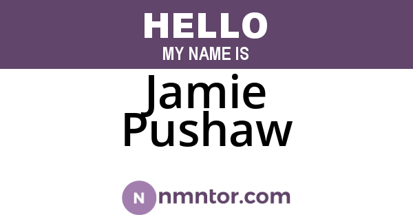 Jamie Pushaw