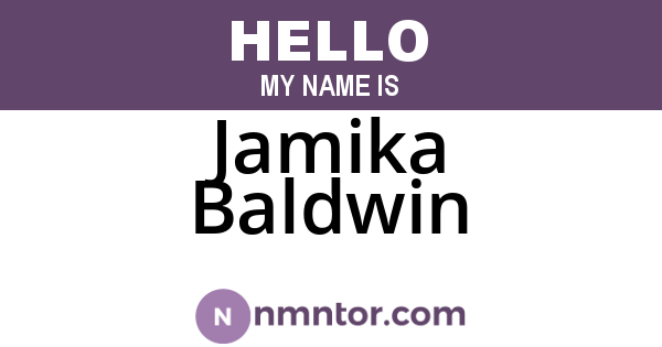 Jamika Baldwin