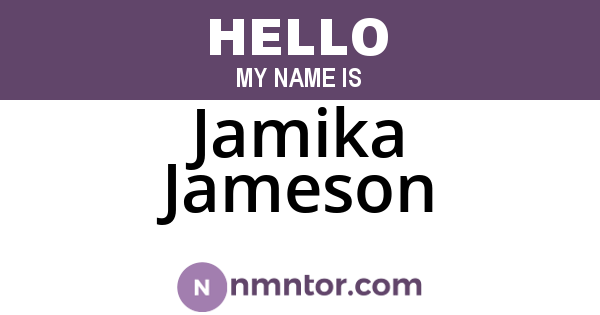 Jamika Jameson
