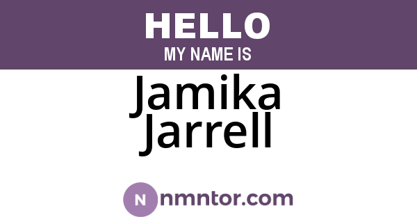 Jamika Jarrell