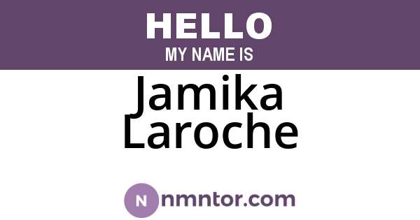 Jamika Laroche