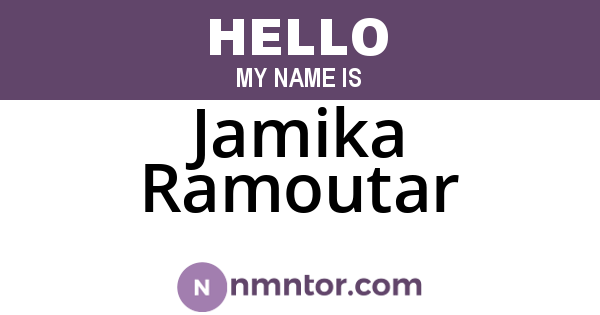 Jamika Ramoutar