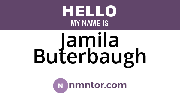 Jamila Buterbaugh