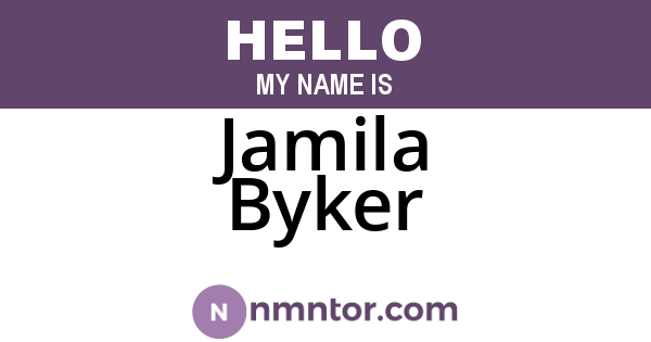 Jamila Byker
