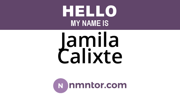 Jamila Calixte