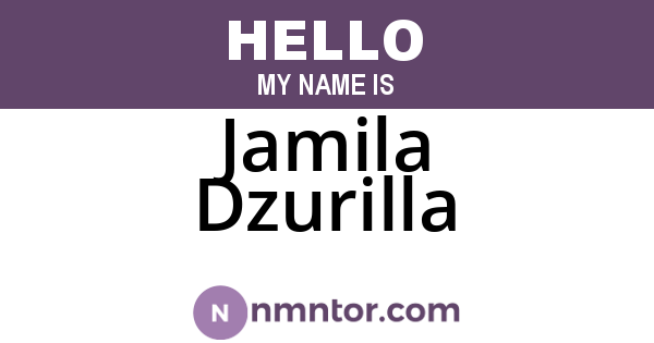 Jamila Dzurilla