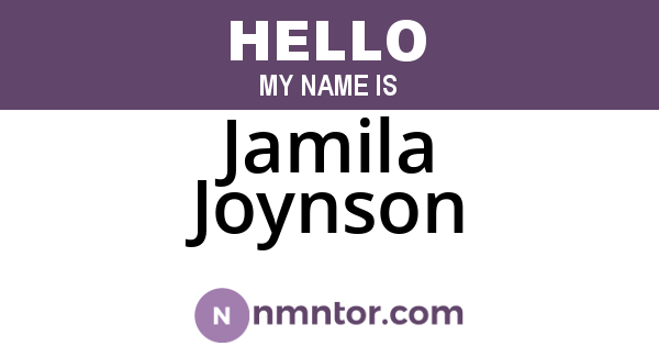 Jamila Joynson