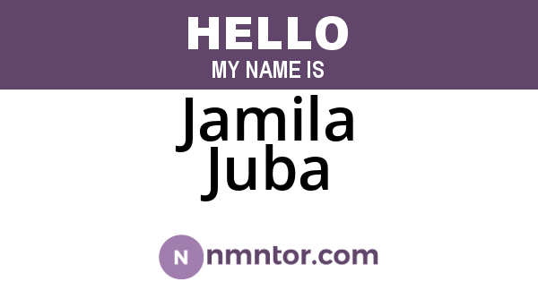 Jamila Juba