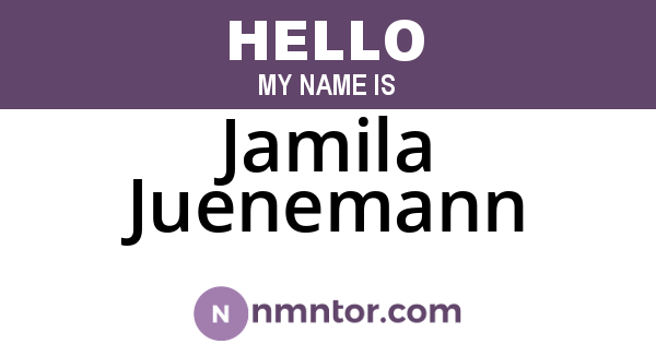 Jamila Juenemann