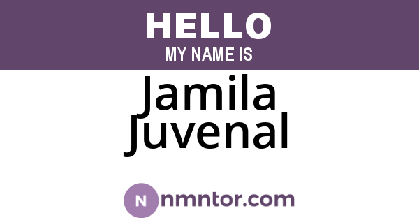 Jamila Juvenal