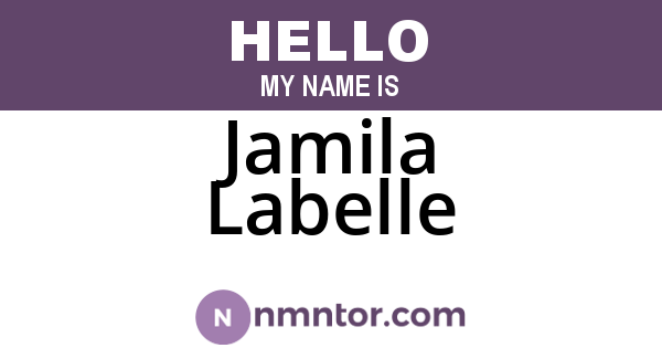 Jamila Labelle