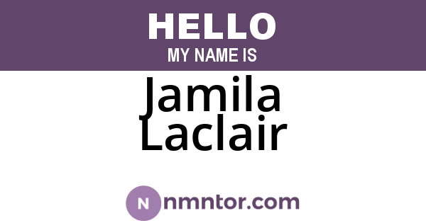 Jamila Laclair