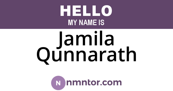 Jamila Qunnarath