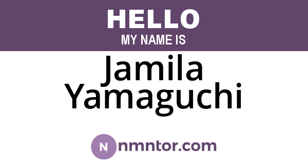 Jamila Yamaguchi