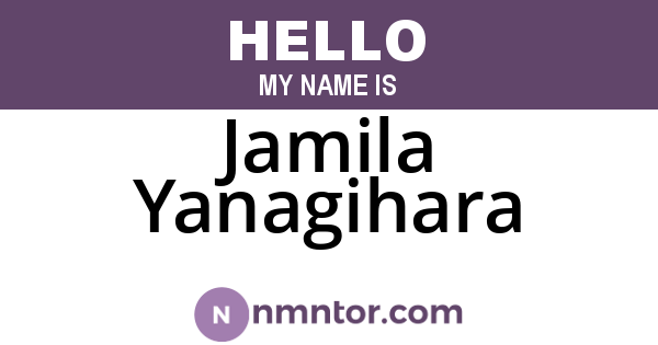Jamila Yanagihara
