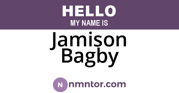 Jamison Bagby