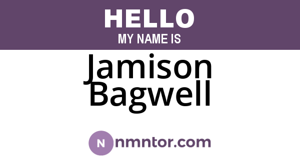 Jamison Bagwell