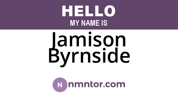 Jamison Byrnside