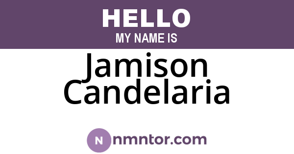 Jamison Candelaria