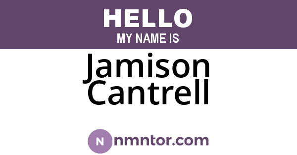 Jamison Cantrell