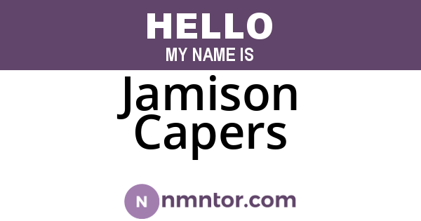 Jamison Capers
