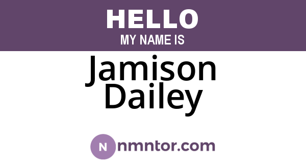 Jamison Dailey