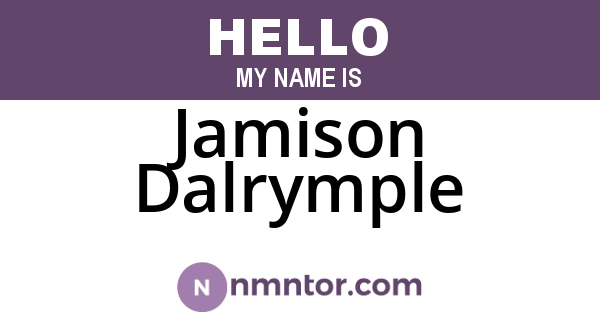 Jamison Dalrymple