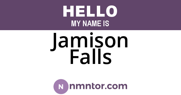 Jamison Falls
