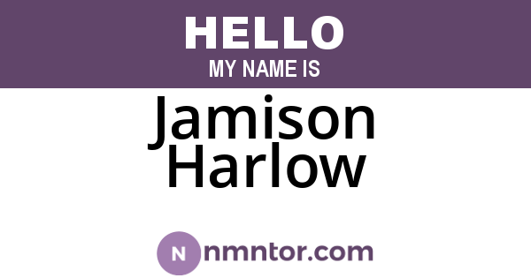 Jamison Harlow