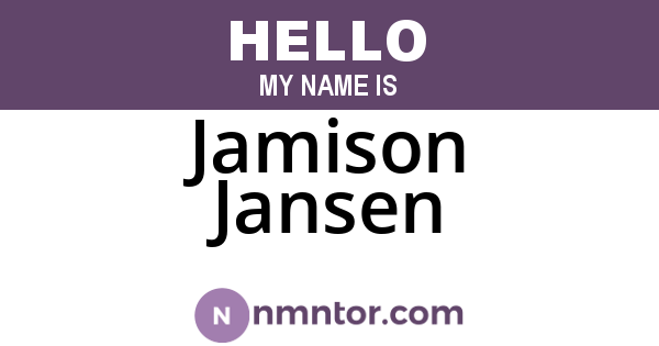 Jamison Jansen