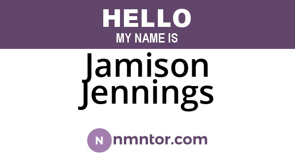 Jamison Jennings