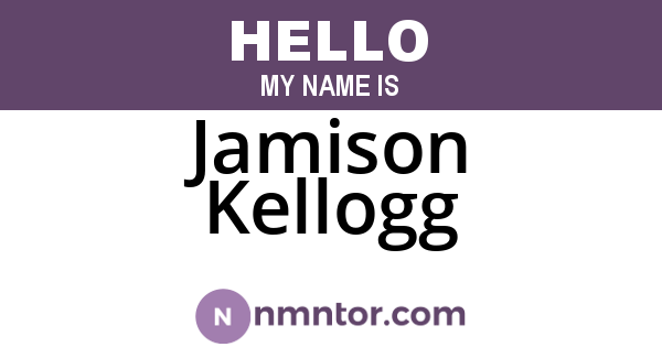 Jamison Kellogg