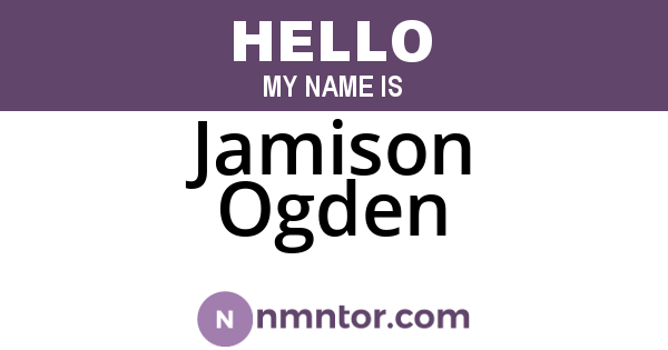 Jamison Ogden