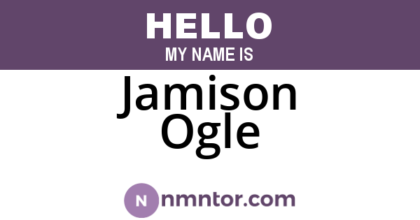 Jamison Ogle
