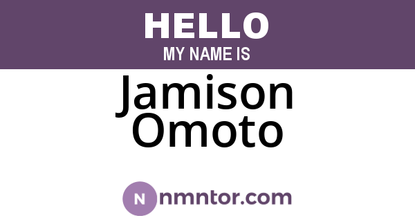 Jamison Omoto