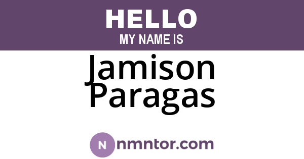Jamison Paragas