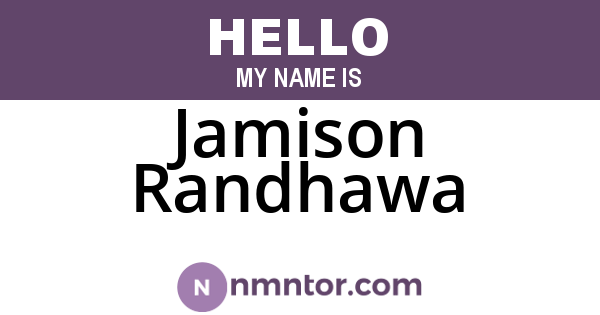 Jamison Randhawa