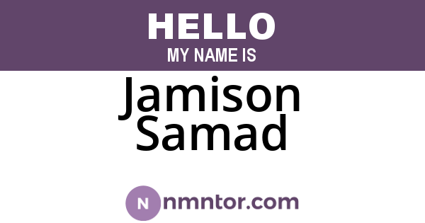Jamison Samad