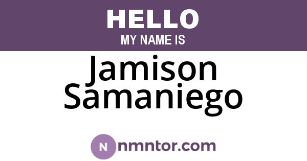 Jamison Samaniego