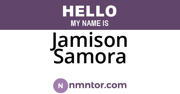 Jamison Samora