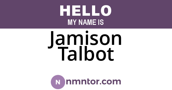 Jamison Talbot