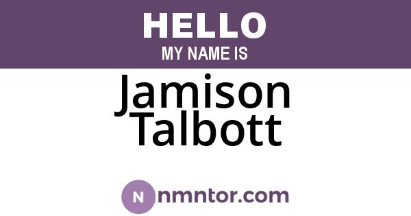 Jamison Talbott