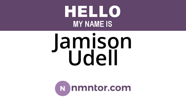 Jamison Udell