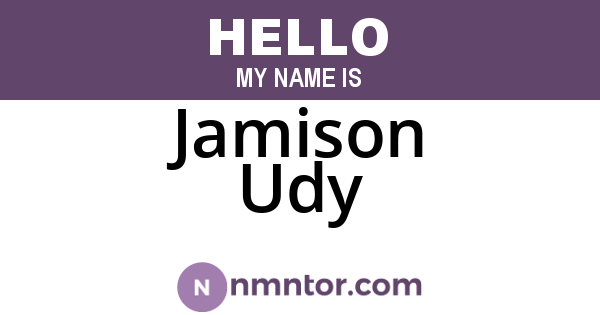Jamison Udy